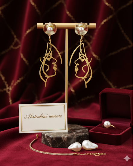 Dizajnové náušnice "Abstraktné umenie"